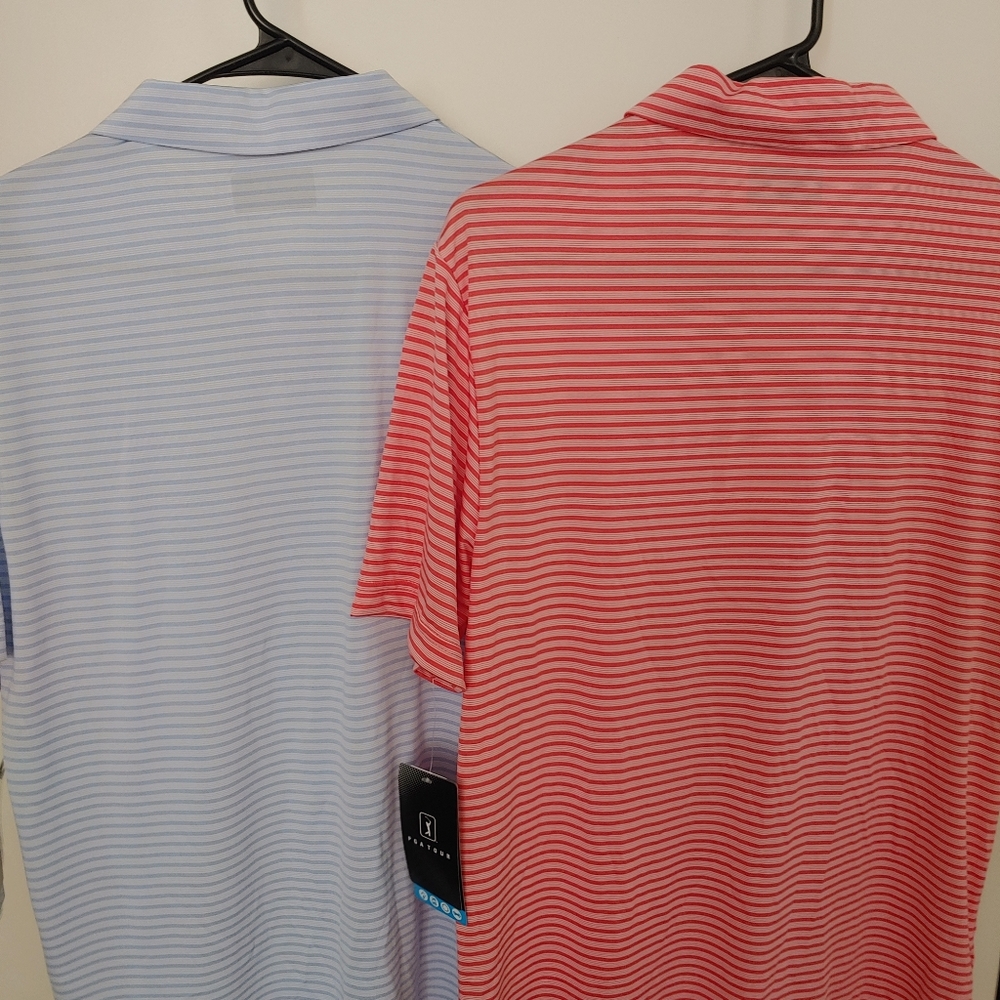 2 PGA Tour Golf Polos Men's Small - Picture 5 of 6